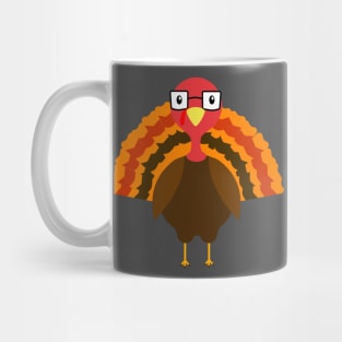 Quirky Nerdy Turkey Mug